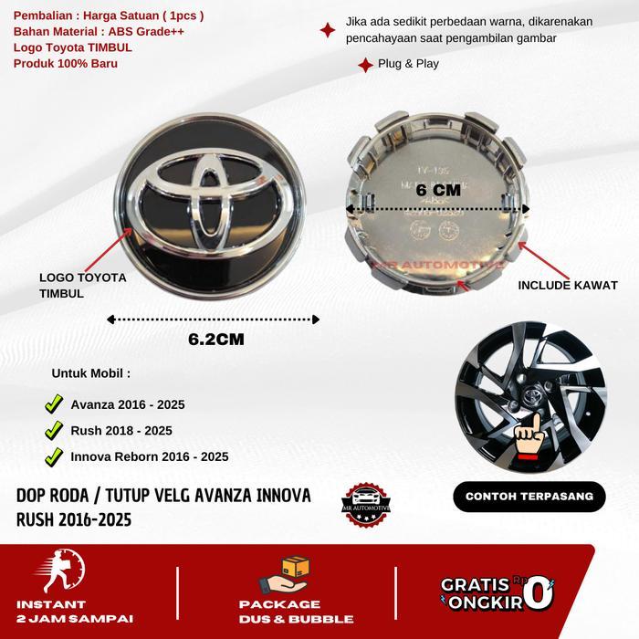"New" Dop Roda Velg Avanza Innova Rush 2016-2022