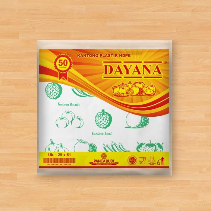 Stok Baru Dayana HD Plastik Printing Buah / Kantong Kresek Bening / Tas Belanja
