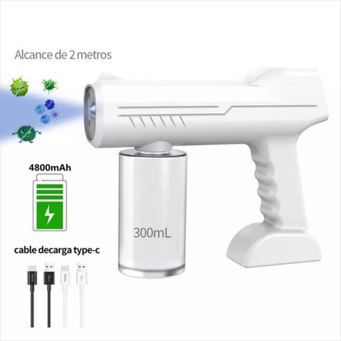 NANO SPRAY GUN UV LIGHT DISINFECTAN STERILIZER PORTABLE WIRELESS 300ML