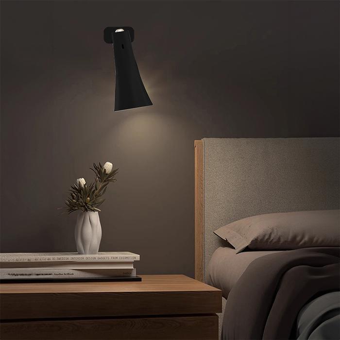 Informa Clair Lampu Meja Multifungsi - Hitam Lampu Baca Penerangan Meja Jepit Lampu Baterai Belajar