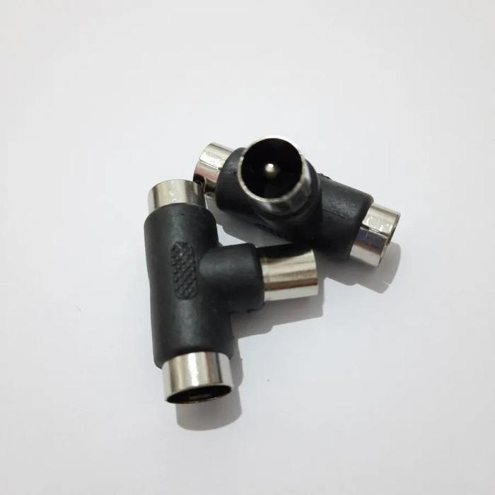 Jack Antena Tv Cabang T Konektor Jack Antena Model T Paralel Antena Tv