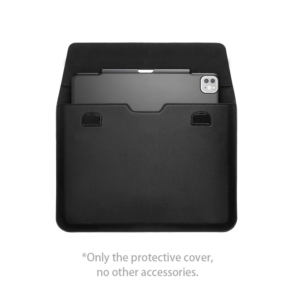 DOQO Special Leather Sleeve with Stylus Holder & Bracket for iPad Keyboard Case 13.3inch PU Leather