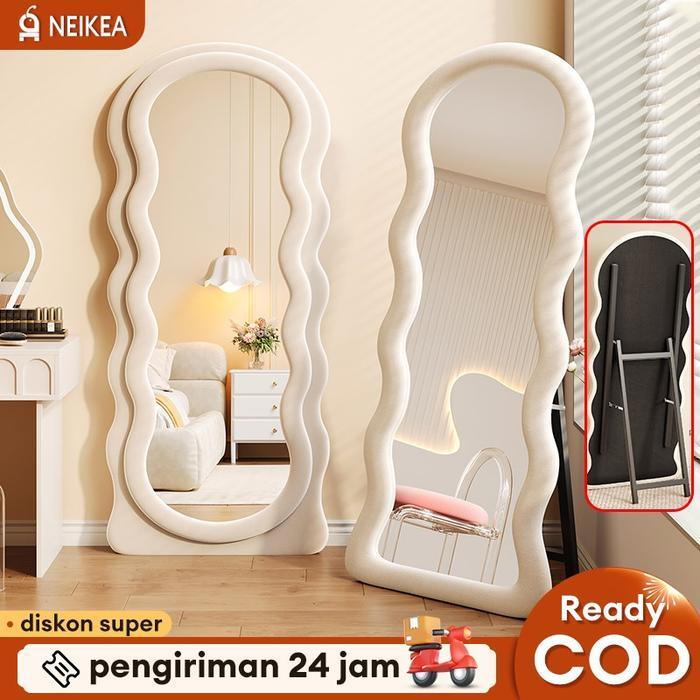 Cermin Aesthetic Cermin Full Body Standing Mirror Cermin Dinding Cermin Full Body Lucu Cermin