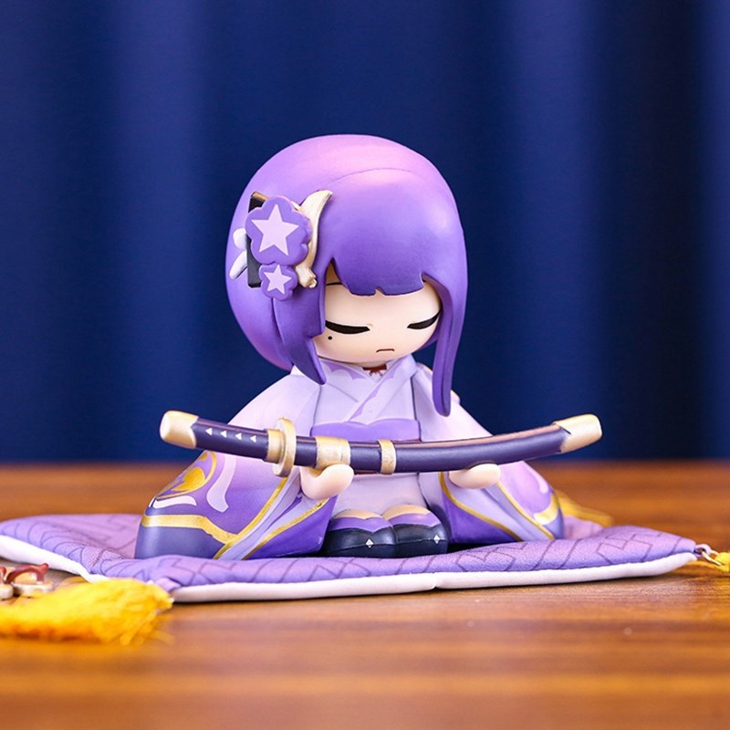 10CM Genshin Impact Beelzebul Xiao Klee Anime Figure Cute Doll Sitting Model PVC Game Series