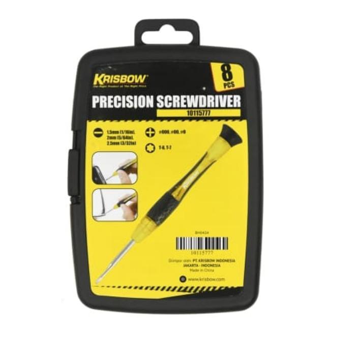 Krisbow Set Obeng Presisi -PRECISION SCREWDRIVER 8PCS LRPS8