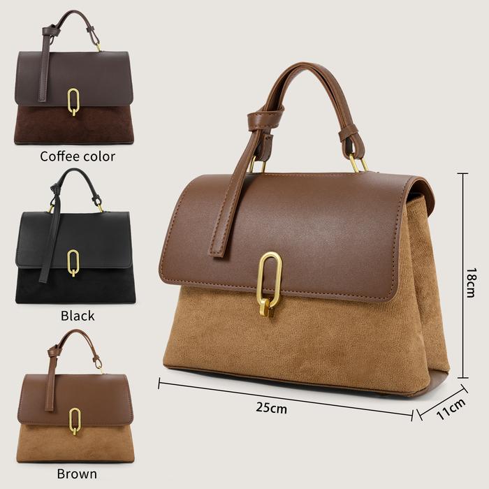 Aerostreet.Shoes - Tas Envelope Suede - Tas Wanita Trendy Kapasitas Besar, Bisa Digunakan Sebagai