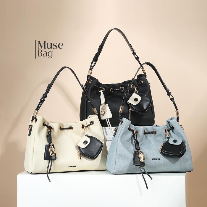 Aerostreet.Shoes - Lavin Je Tas Wanita Bag Muse Tas Bahu Wanita Model Bucket Tas Wanita Model Serut