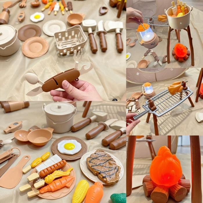 CODMainan Kemping Set Anak Lengkap Dengan Alat Masak Masakan / Tenda Kemah Anak / Camping Set