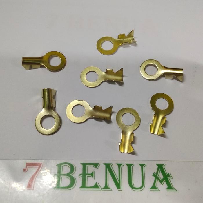 TERMINAL SKUN MASSA GEPENG TEBAL RING PASS KEPALA BAUT 14