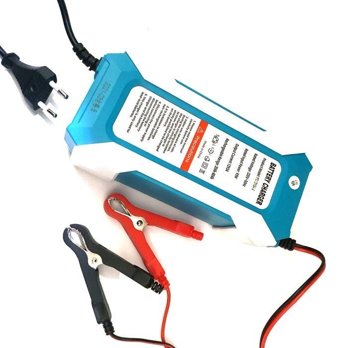 Charger Accu Aki Motor Mobil 12V 5A Digital Intelligent Automatic Pulse Mobil Motor Cas Aki Cas Accu