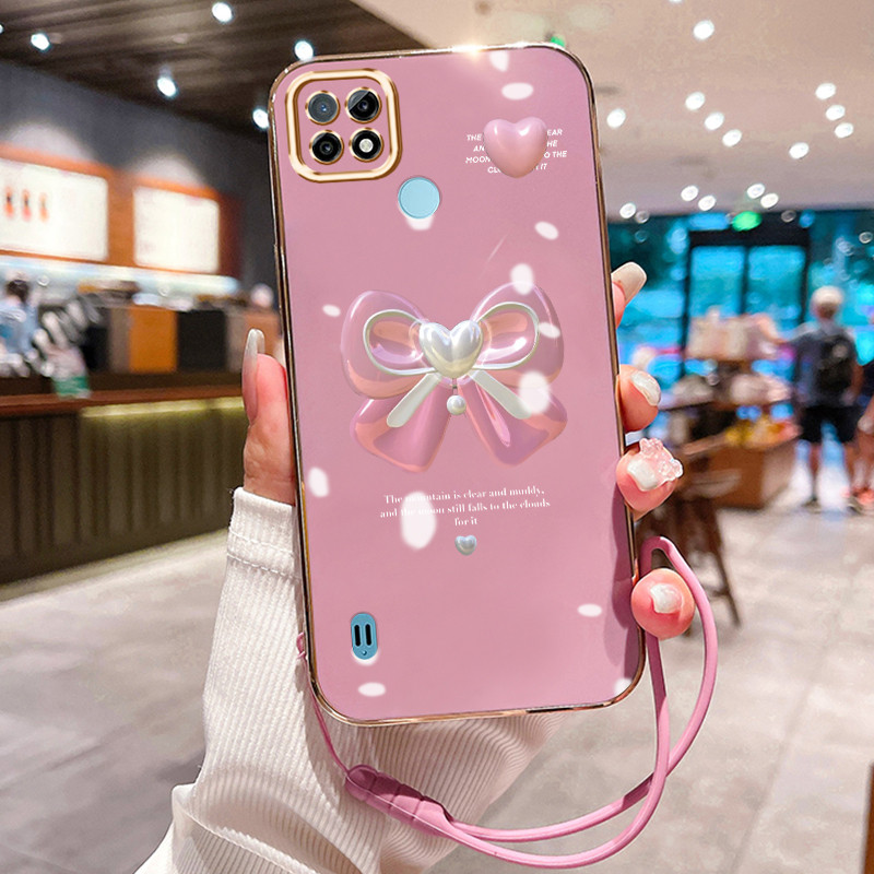 Casing Hp Untuk Realme C21 C21Y C25Y Case Casing HP Kumpulan Dua Warna pola plating shell Kasing Sil