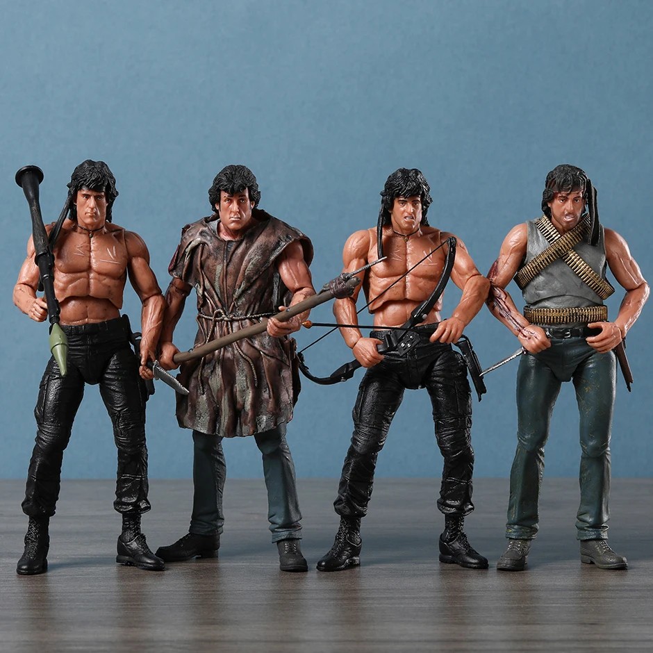 NECA Rambo First Blood PVC Action Figure Model Collection Gift Toy