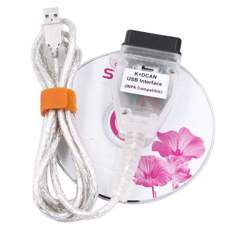 Car Diagnostic Connector Cable Tool For 8MW K+CAN INPA K+DCAN FOR With Switch USB Interface FT232RL 