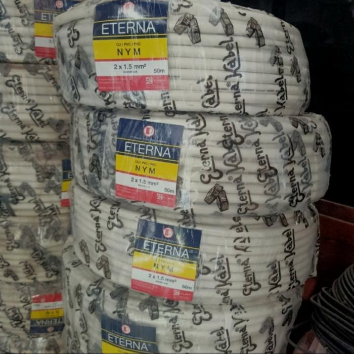 Promo Kabel Eterna 2x1.5 Meteran Kawat