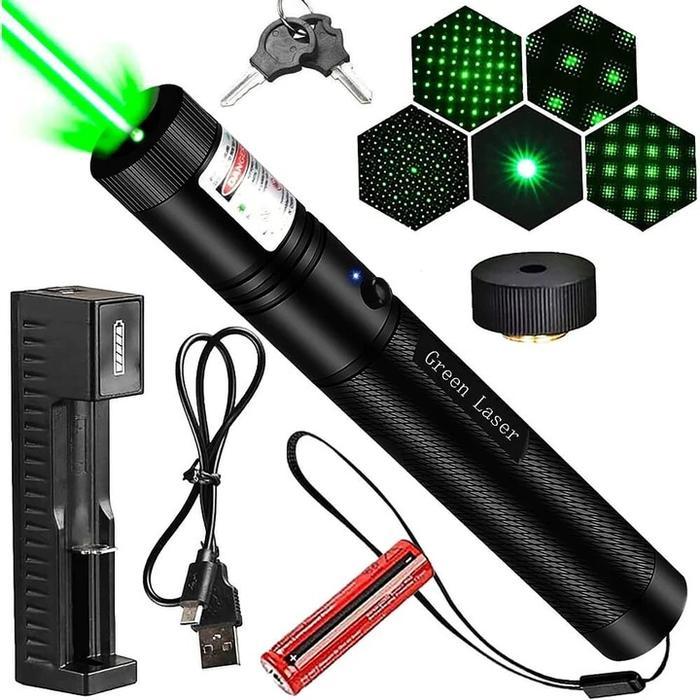 Laser Pointer Hijau Set / Green Laser Pointer 303 / Laser Hijau Pointer / Laser Pointer Jarak Jauh