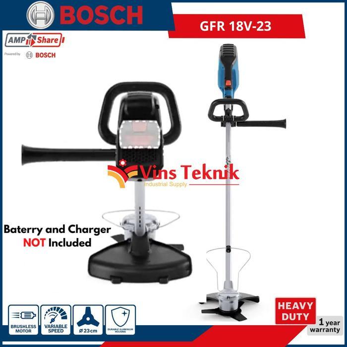 Mesin Potong Rumput Baterai Cordless Brush Cutter GFR18V-23 Bosch GFR 18V-23