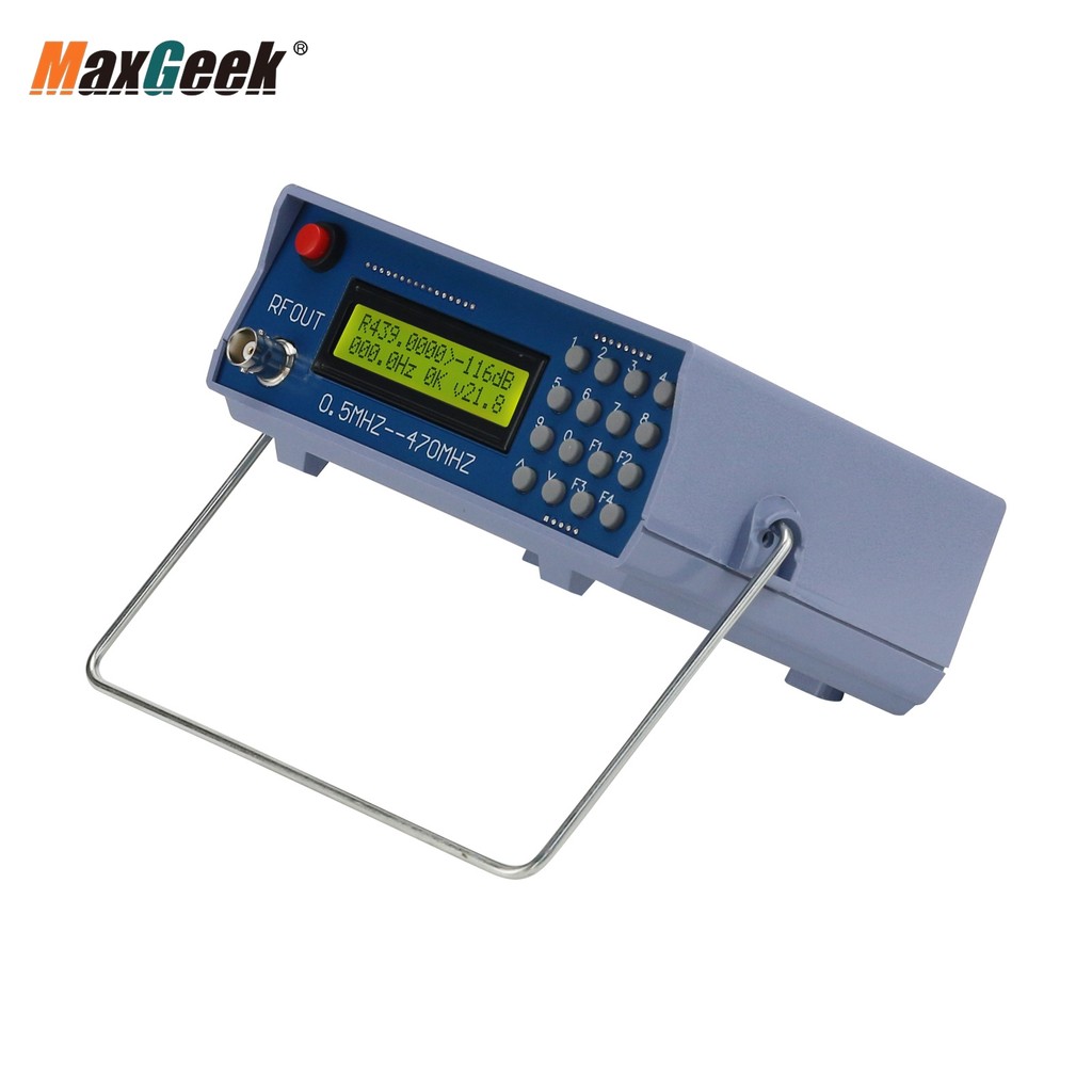 Terbaik Maxgeek Signal Generator 0.5MHz-470MHz RF Signal Generator Meter Tester for FM Radio Walkie-