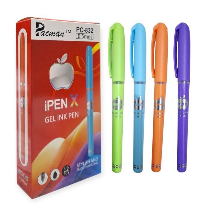 Pulpen Gel Ipen X isi 12 pcs/Pulpen ipenX/Pulpen Cair Basah Tinta Hitam / Stationery Sekolah