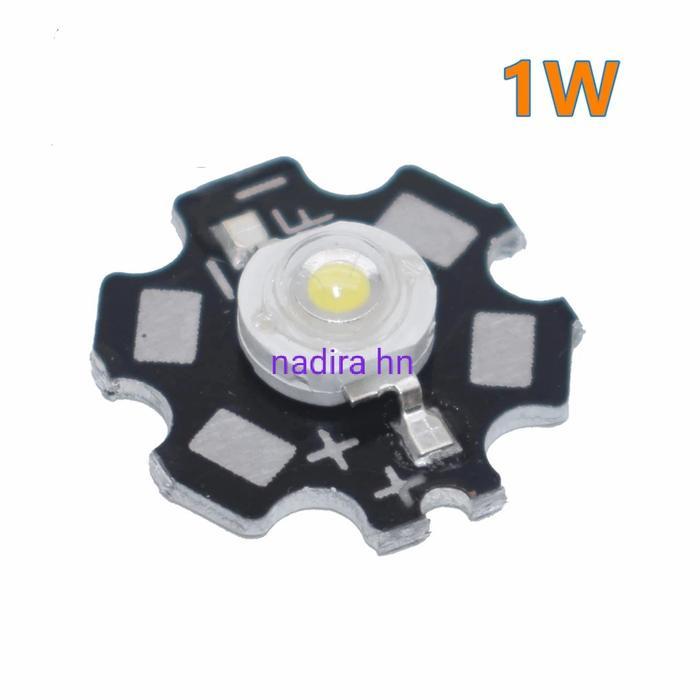 "New" Led 1W 3W 5W Led+pcb hpl 1 watt 3 watt 5 watt emiter super bright lampu senter cob penerangan