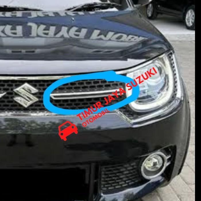 AKSESORIS MOBIL] GARNISH GRILLE TENGAH IGNIS (CHROME) ASLI SGP SPAREPART SUZUKI READY STOCK
