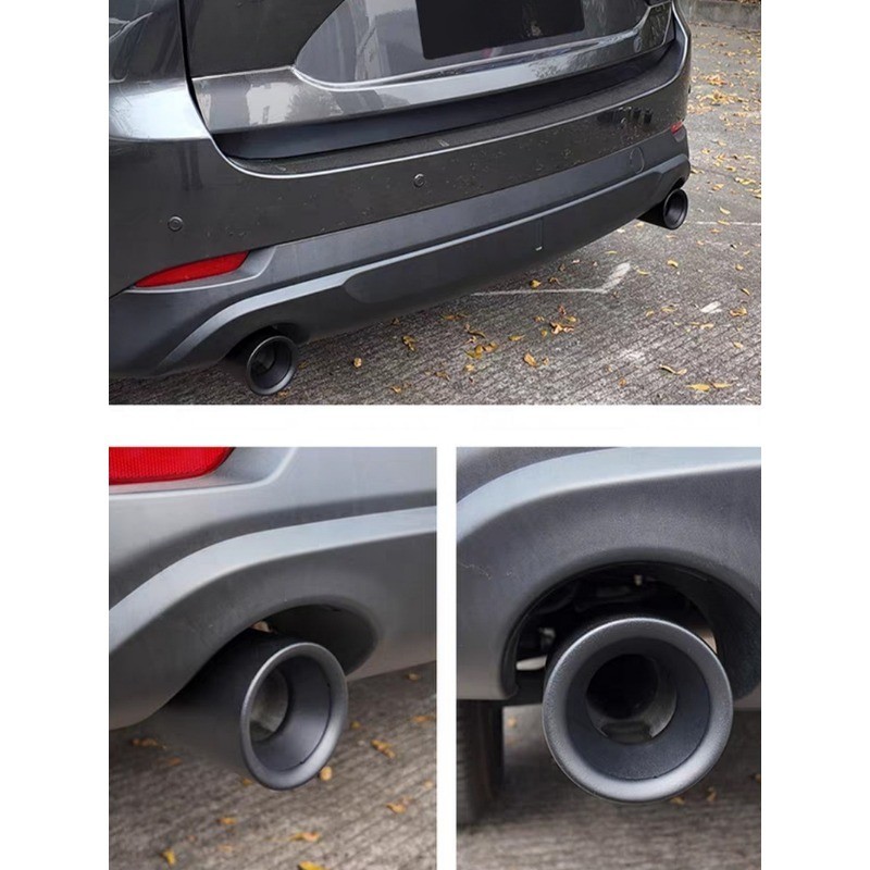 Muffler Tip Frosted Black For Mazda CX-5 CX-4 CX-3 CX-30 CX-50 Stainless Steel Exhaust Tip Tailpipe