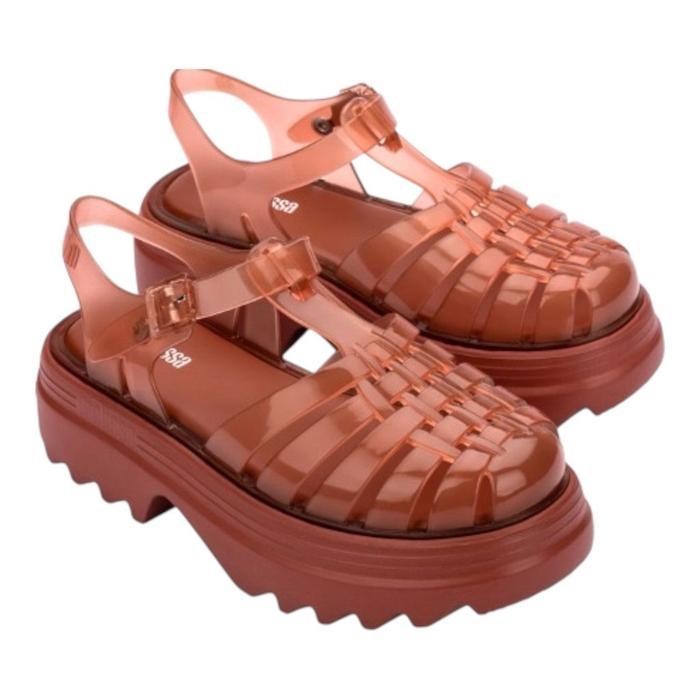 TERMURAH Sepatu l Platform Wanita Melissa Possession Platform II Ad Transparent Brown READY STOCK