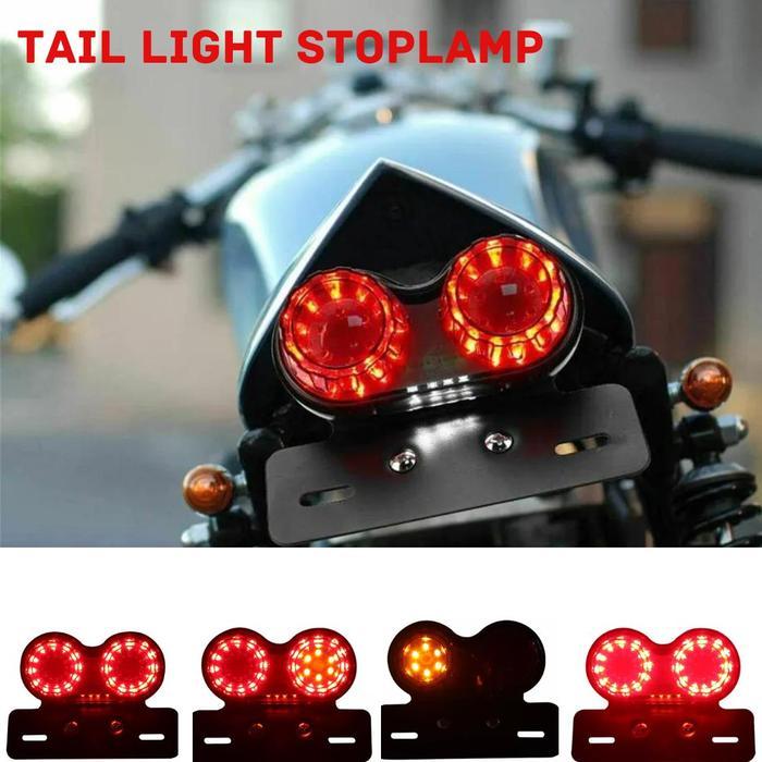 Stoplamp Motor Tail Light Sparklet With Bracket Classic Retro Japstyle stop lamp