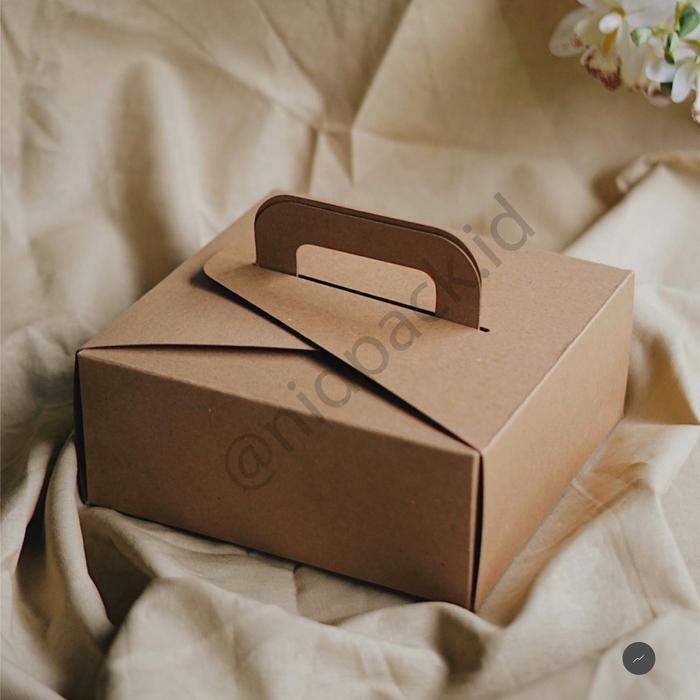 JTTOP" BOX KUE CAKE BOX 20X20CM (KRAFT)