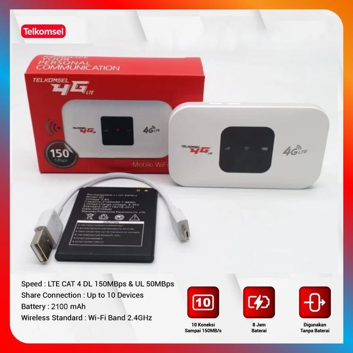 Terbaik Best Quality 100% Original Optivia Mifi Modem Wifi 4G Unlock Operator Perdana Telkomsel