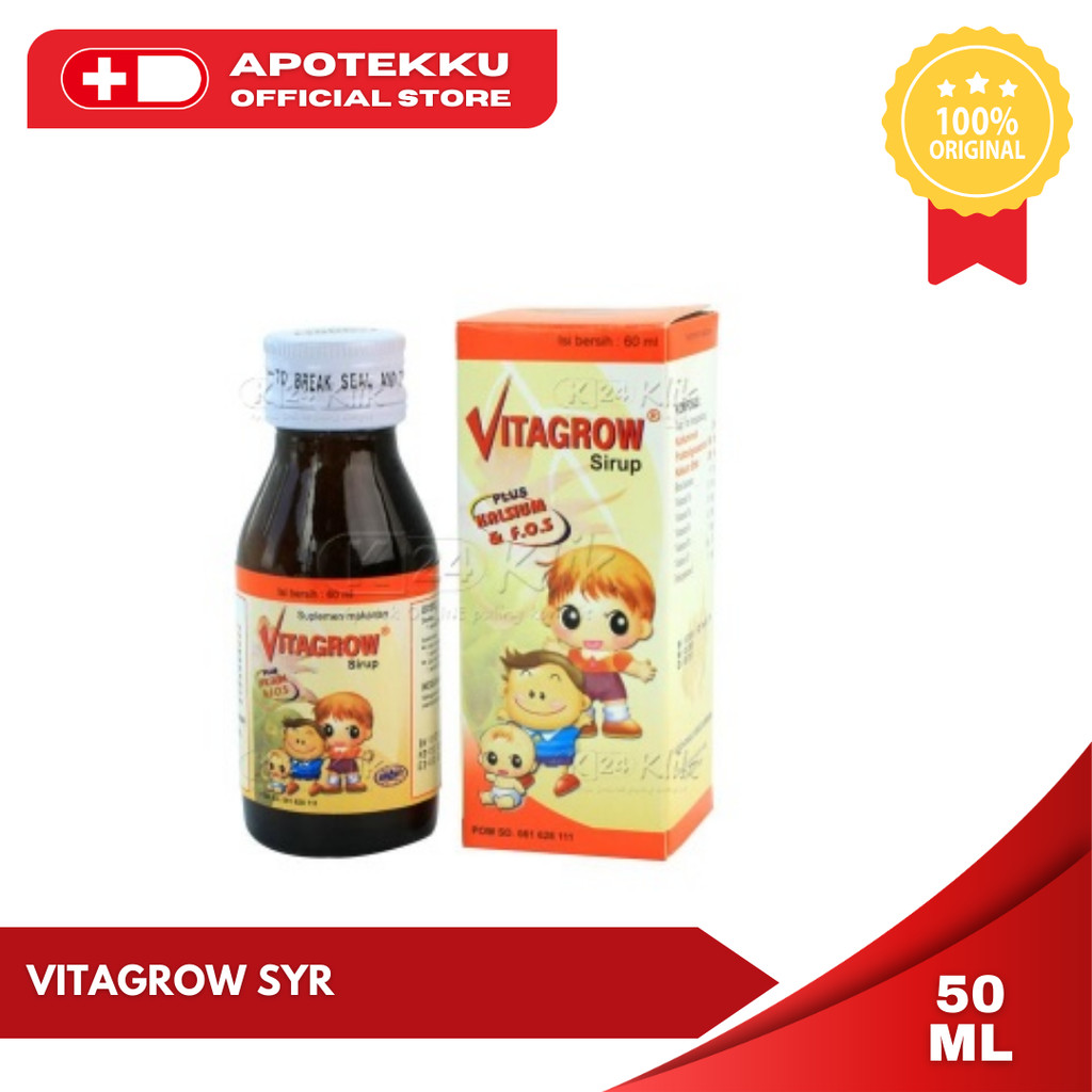 Vitagrow Sirup - Suplemen Pertumbuhan & Nafsu Makan Anak