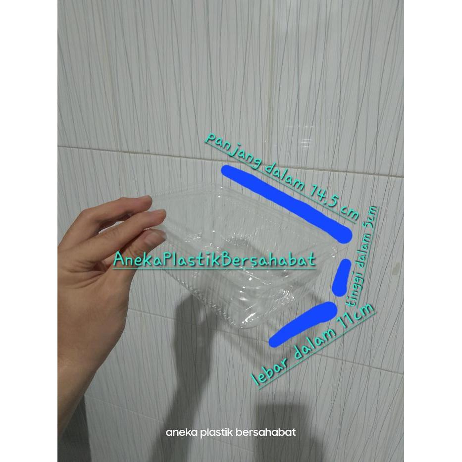 kotak mika bx 6 / sb 6 M6 ( tebal ) , kotak mika makanan , kotak mika