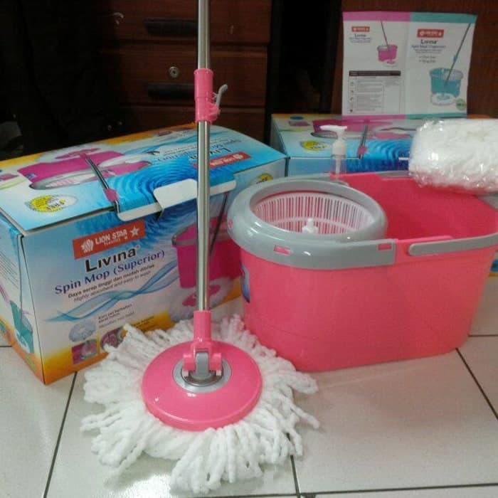 ALAT PEL PUTAR LIVINA SPIN MOP LION STAR BM-45 MAGIC SUPER MOP