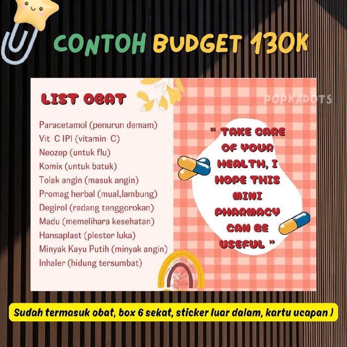 BISA REQUEST OBAT / APOTEK MINI EMERGENCY BOX KOTAK KADO FREE DESAIN
