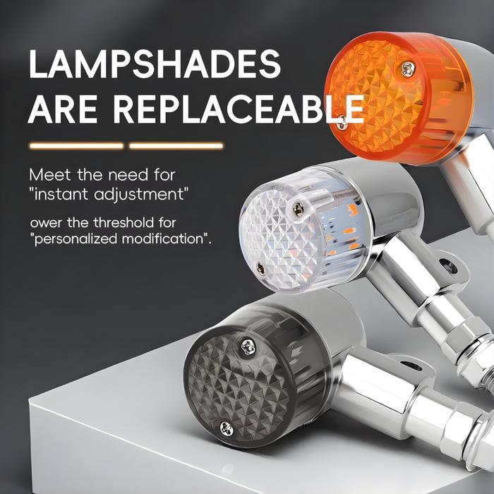 Autolume Lampu Sein Motor Mobil Universal Cb Besi Palu Kotak Bulat Diamond Riting Cv Reteng Gl