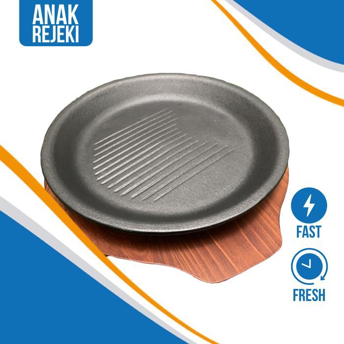 Hotplate Bulat Pepper Lunch Piring Hot Plate (Ada Garis-Garisnya)
