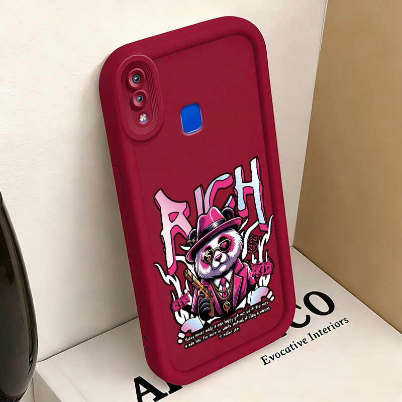 Casing Hp untuk VIVO Y91 Y91i Y93 Y93s Y95 Case Streetwear RICH Panda Kasing silikon Cesing Differ g