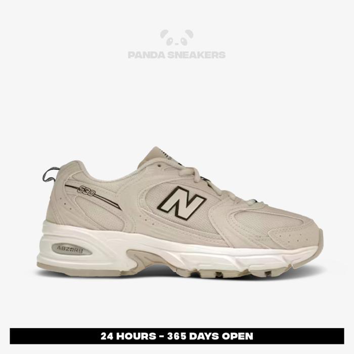 Sepatu NB 530 Retro Beige Ivory Khaki Sea Salt Authentic Siap kirim