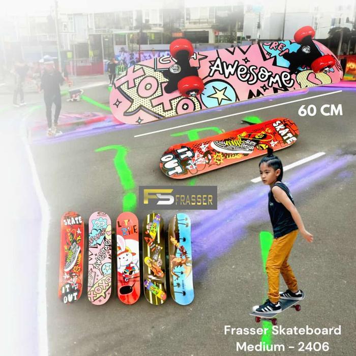 Promo Skateboard Pennyboard Papan Skate Fs 2808 Sand Profesional Original