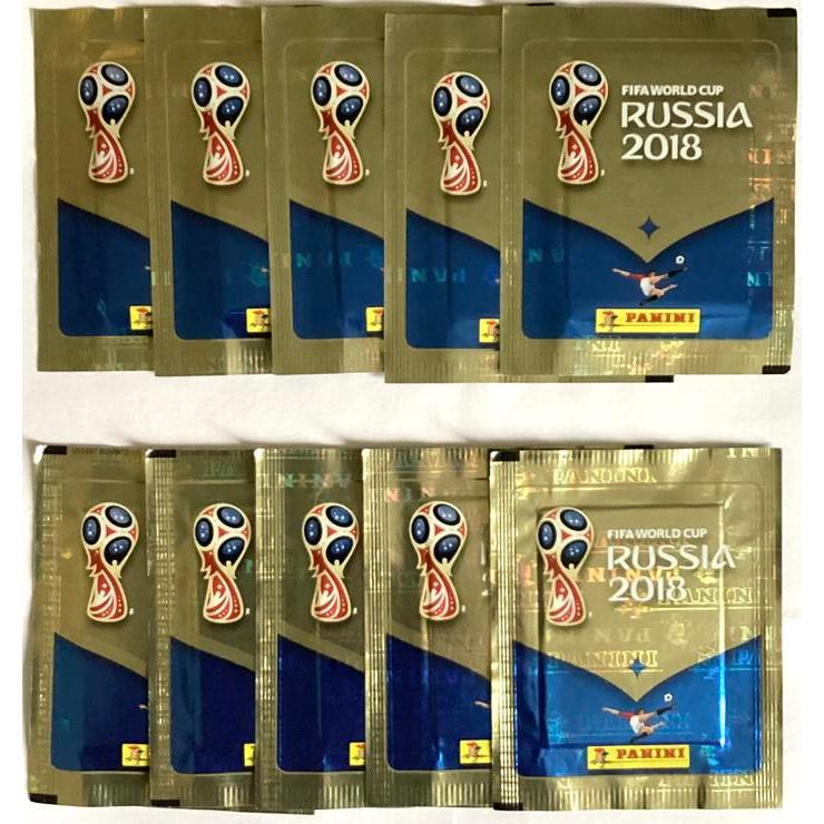 Panini FIFA World Cup Russia 2018 Official Sticker Collection (10Packs, 50 Stickers)