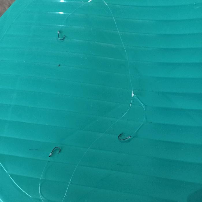 Rangkaian kail gurame , 3 mata kail Pancing Jig Umpan Bawal