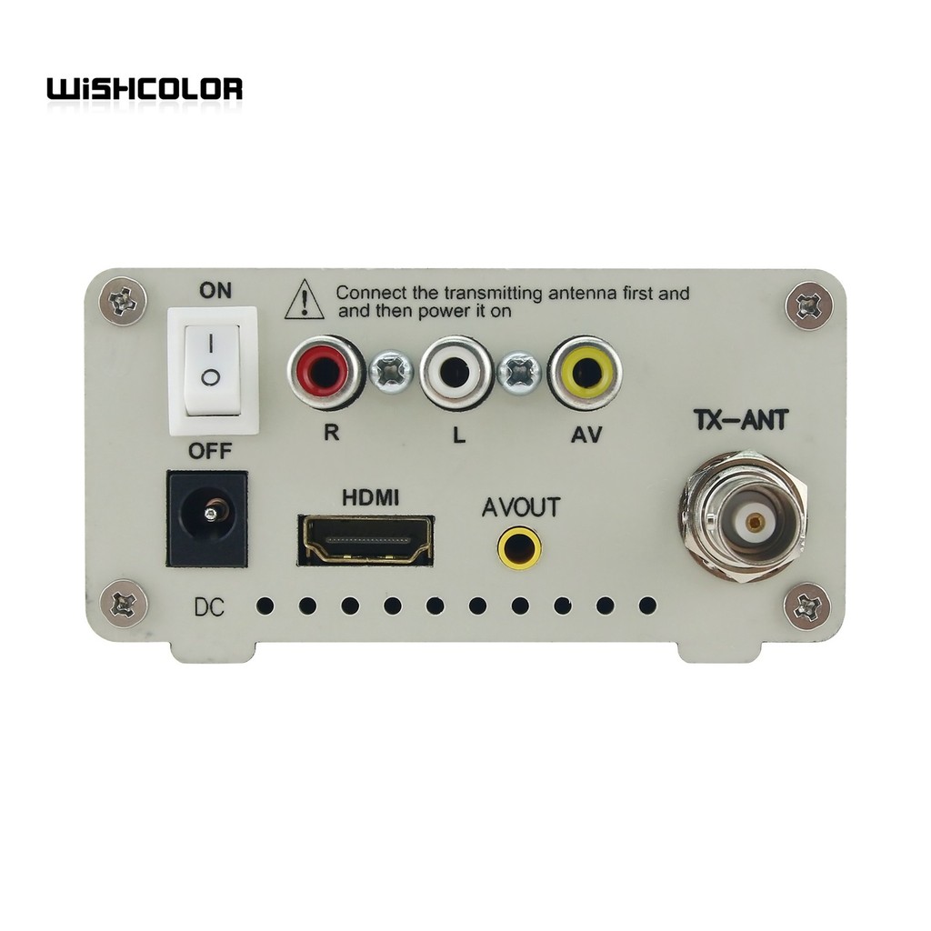 Hamgeek Tv-Tx200 Vhf/Uhf Analog Tv Transmitter Support Hd/Av Input Analog Signal Transmitter With