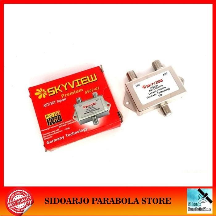 Skyview Mixer Duplixer Alat Penggabung Kabel Antena UHF & Parabola