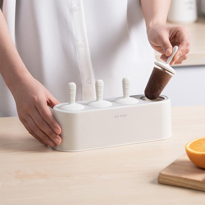 JMP Polla Cetakan Es Lilin Pencetak Es Krim Cetakan Popsicle Wadah Es Loli Pembuat Stik Buah High