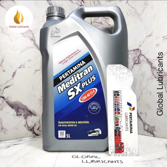 Pertamina Meditran SX PLUS 15W-40 JASO DH-1 5 Liter (Oli Mesin Diesel/ Solar)