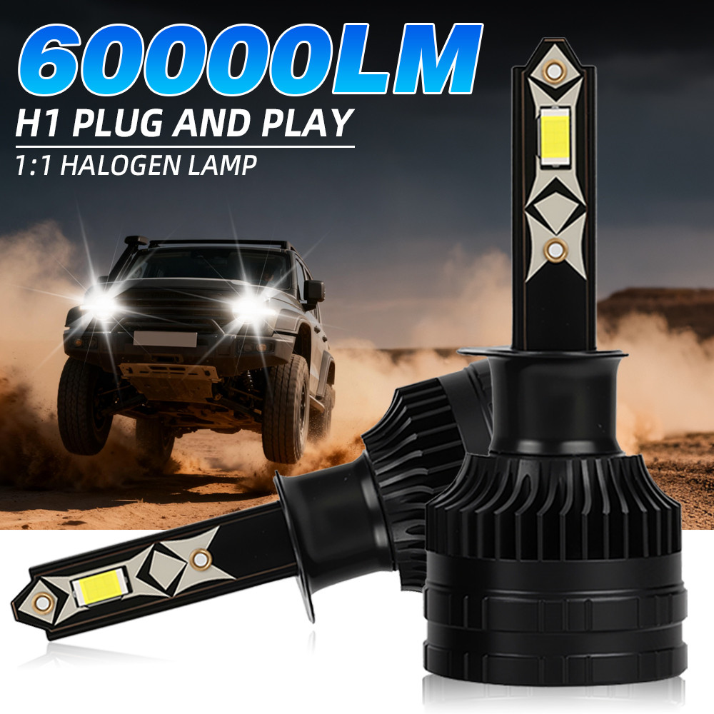 Upgrade 9005/HB3 9006/HB4 LED Headlight Bulbs H7 H11 H4 H1 Healamp High Low Beam 200W 60000LM 600%