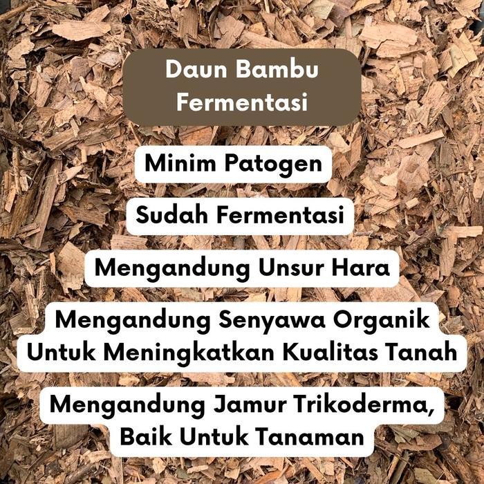 DAUN BAMBU FERMENTASI - MEDIA TANAM HUMUS DAUN BAMBU TANAMAN HIAS