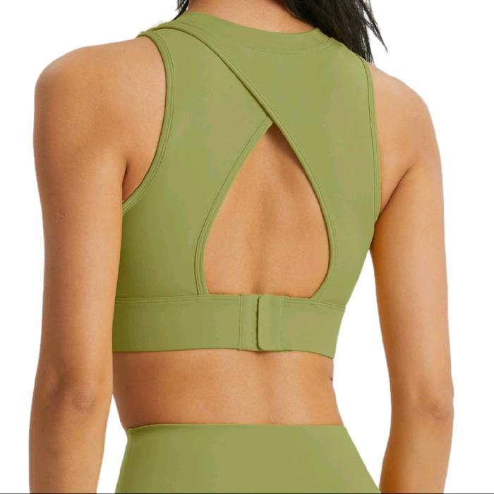 GISSELE SPORT BRA - Bra Olahraga Gym Workout Yoga Sport Bra Lycra Wireless