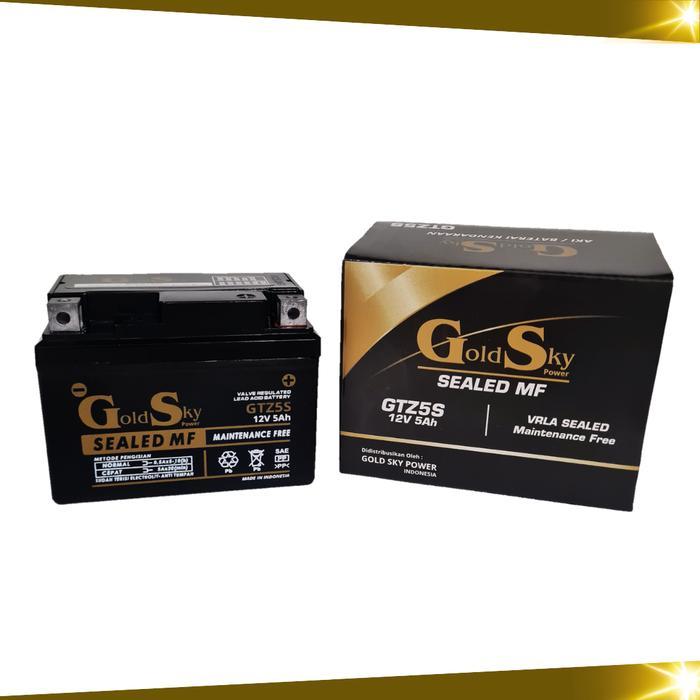 Aki Kering Motor Beat Scoopy Spacy Genio Gtz5S Ytz4V Gtz4V Gs Gold Sky Mf