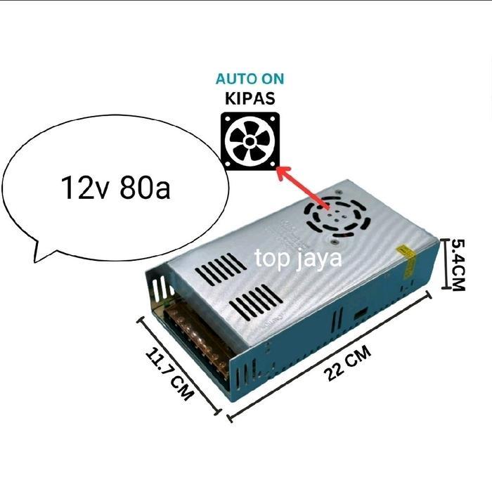 Trafo Power supply switching Adaptor 12V 80A Trafo indoor Murni 12 smps 20 amper inverter 5000w step