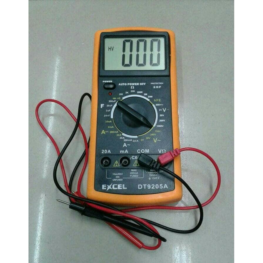 Multimeter/Multitester Digital - Excel Dt9205A